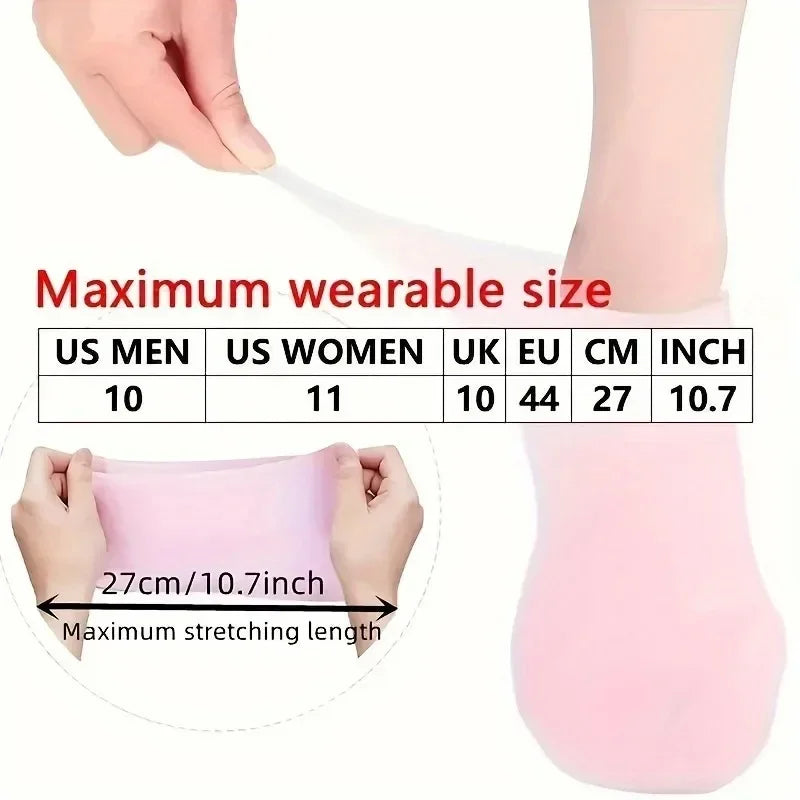 Elastic Silicone Moisturizing Foot Socks for Dry …Cracked Feet Foot Care Socks Massage Moisturizing